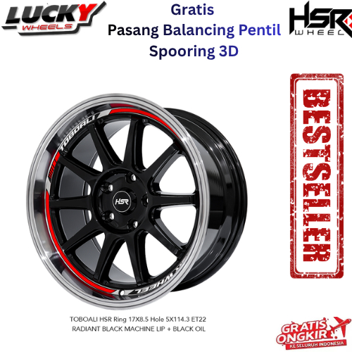 Velg Mobil Celong HSR ORIGINAL TOBOALI Lebar 8,5 R17