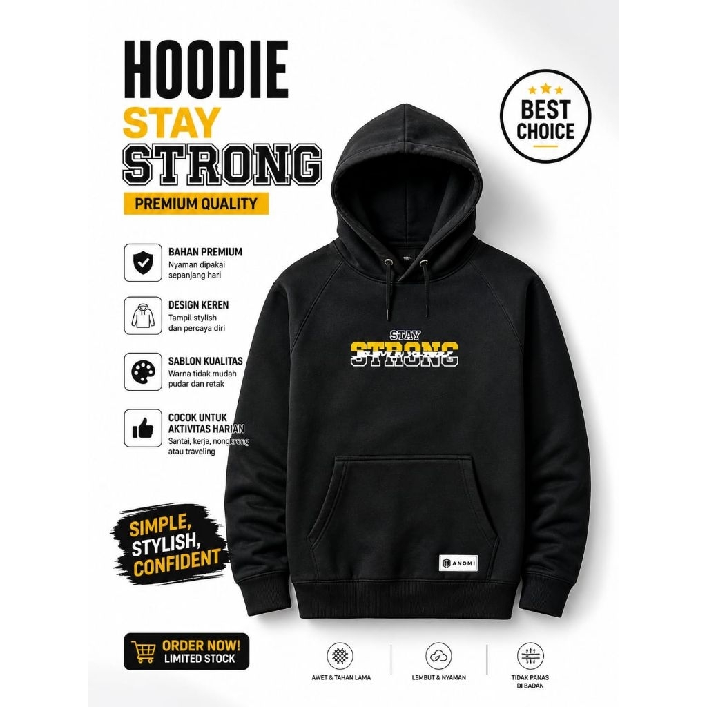 HOODIE ANOMALI JAKET /PRIA OUTFIT PRIA SEMI OUTDOOR BAHAN LEMBUT