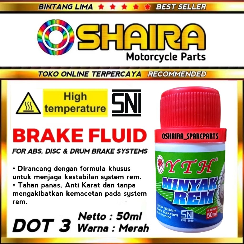MINYAK REM MOTOR / MOBIL 50 ML BEST QUALITY OLI REM / OLI CAKRAM / MINYAK REM MOTOR MINYAK REM MOBIL