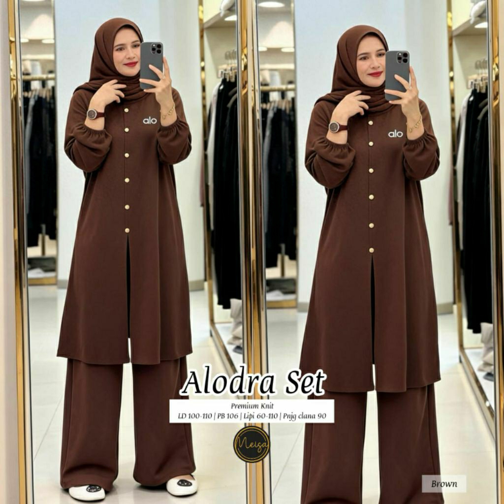 Alodra Zaliva Tiara Shery Set Knit Wanita One Set Knit Uniqlo Premium ORI MOCA MEISA SIGNADILA QIMIY