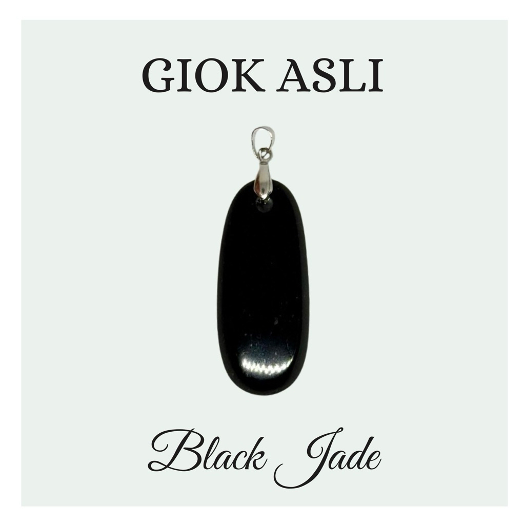 Liontin Giok Black Jade