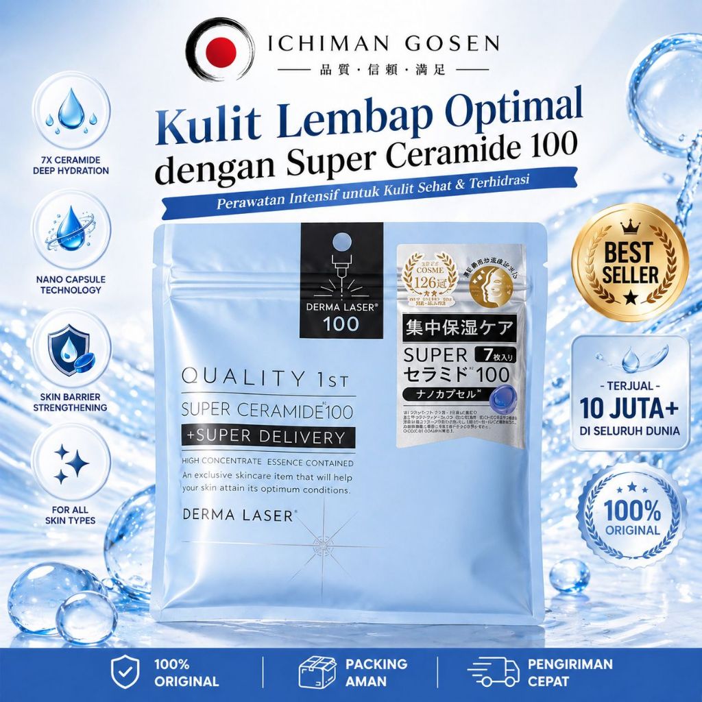 READYSTOCK 8 pcs Masker Wajah Derma Laser Series Quality 1st Original Jepang