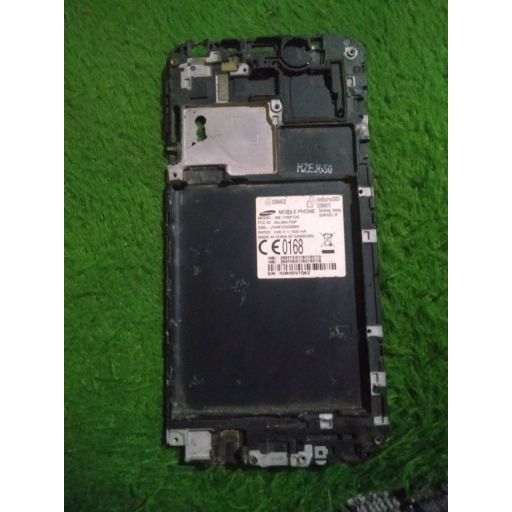 frame tatakan lcd samsung j7 / j700 / j7 2015 ory copotan