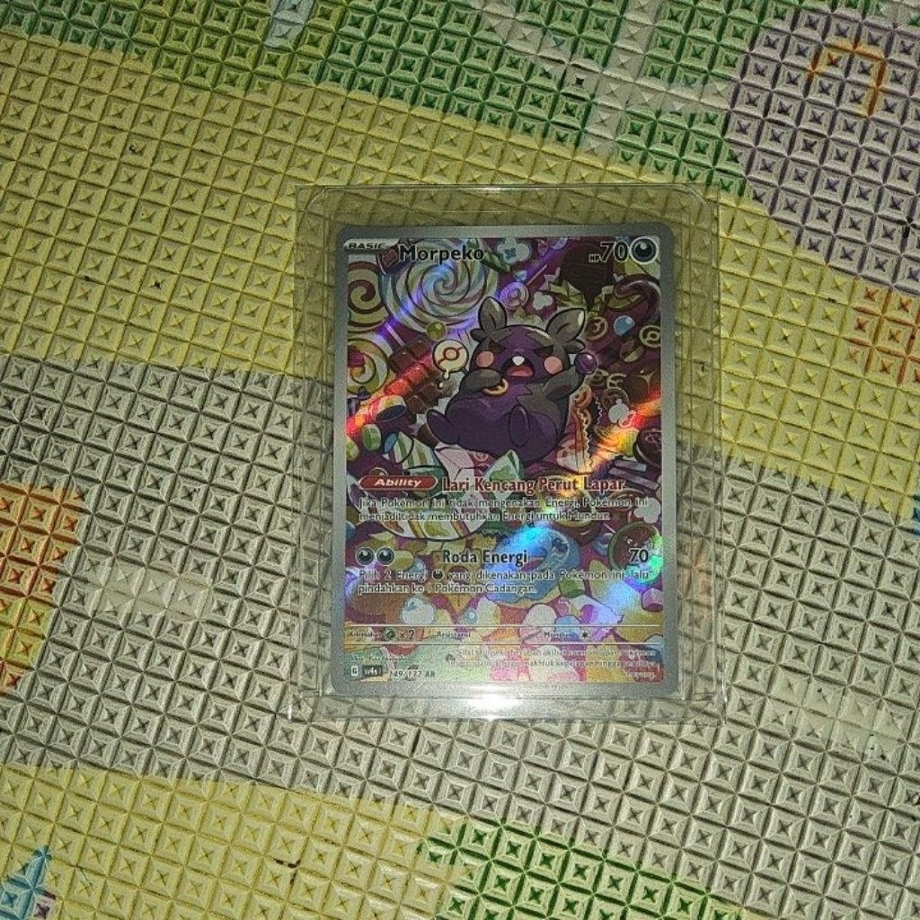 kartu pokemon morpeko ar boleh nawar