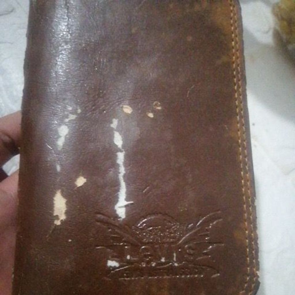 Dompet leather coklat second
