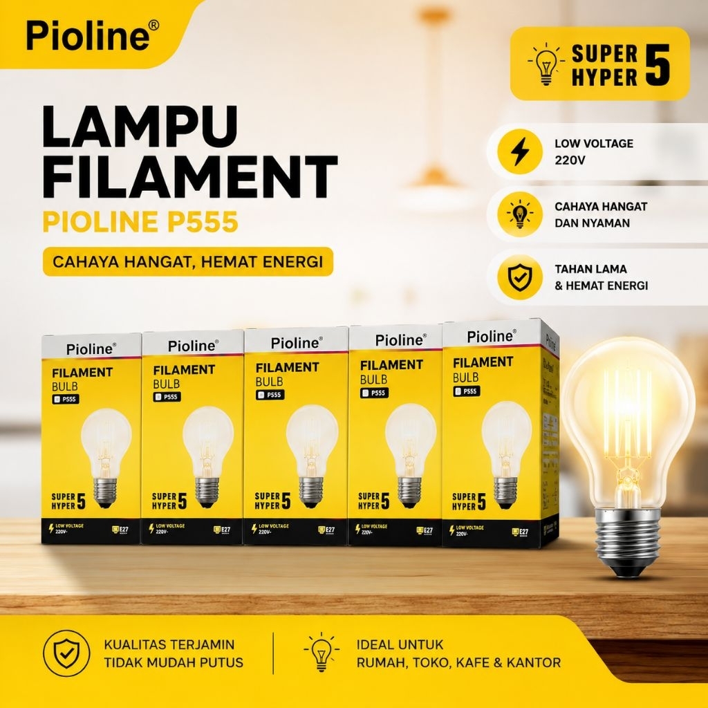 LAMPU BOHLAM PIJAR PS 55 SUPER HYPER  5 W