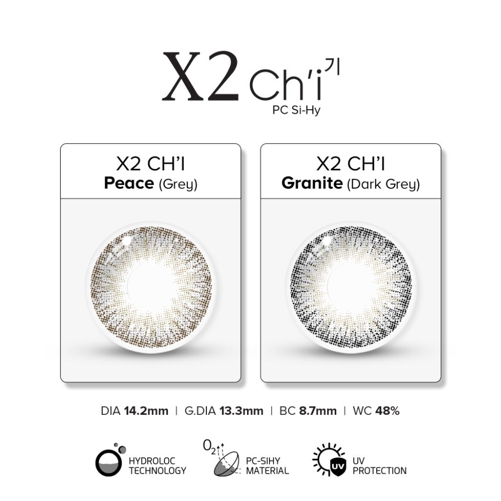 X2 chi soflens granite, peach, zen