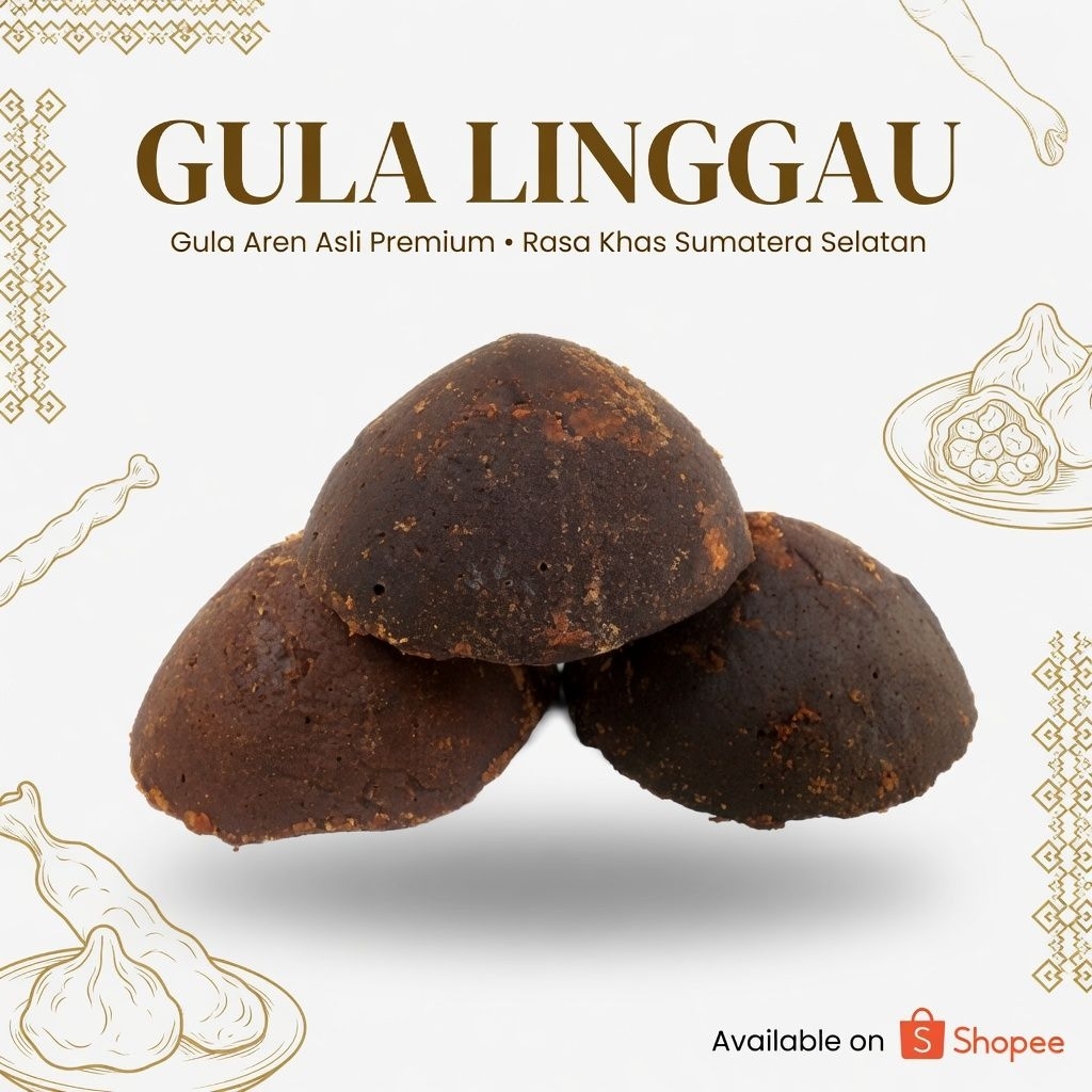Gula Merah Asli Lubuk Linggau Cuko Pempek 500 Gram