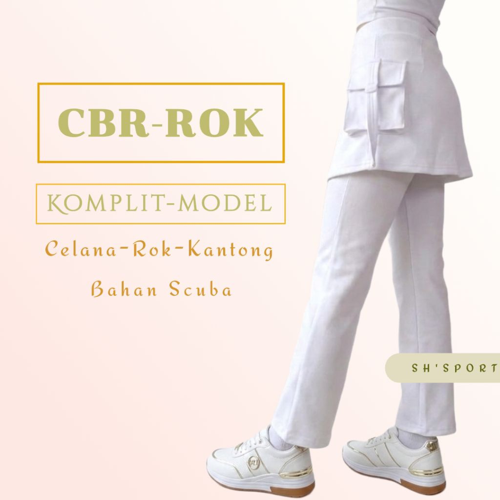 PUTIH_komplit_MODEL ][celana rok kantong//celana rok kombi//celana rok polos//celana kargo panjang//