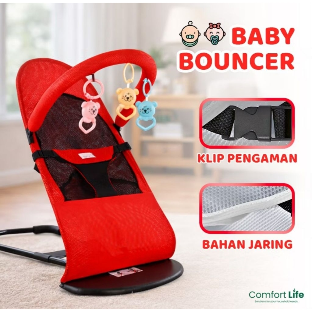 Kursi Ayunan Bayi Lipat Bayi Bouncer Tempat Tidur Bayi Goyang