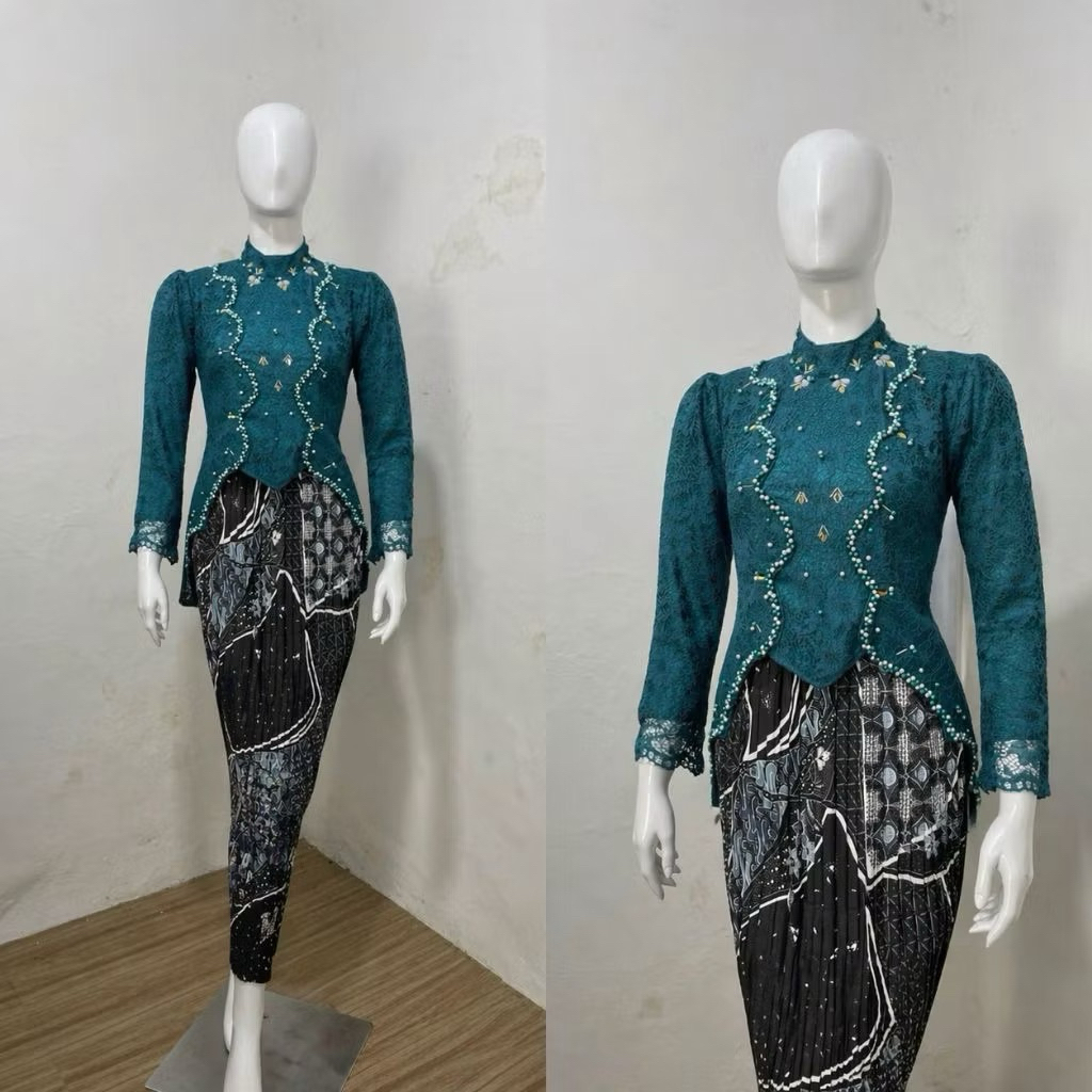 kebaya miska brokat payet/kebaya kutu baru/kebaya modern