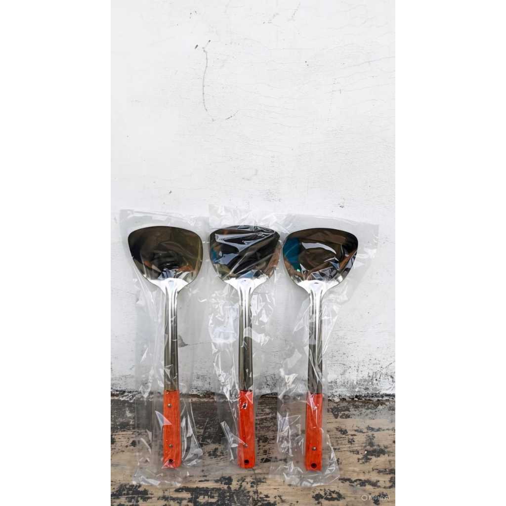 Sodet stainless tebal /sodet gagang tebal sodet masak kuali sutil masak spatula