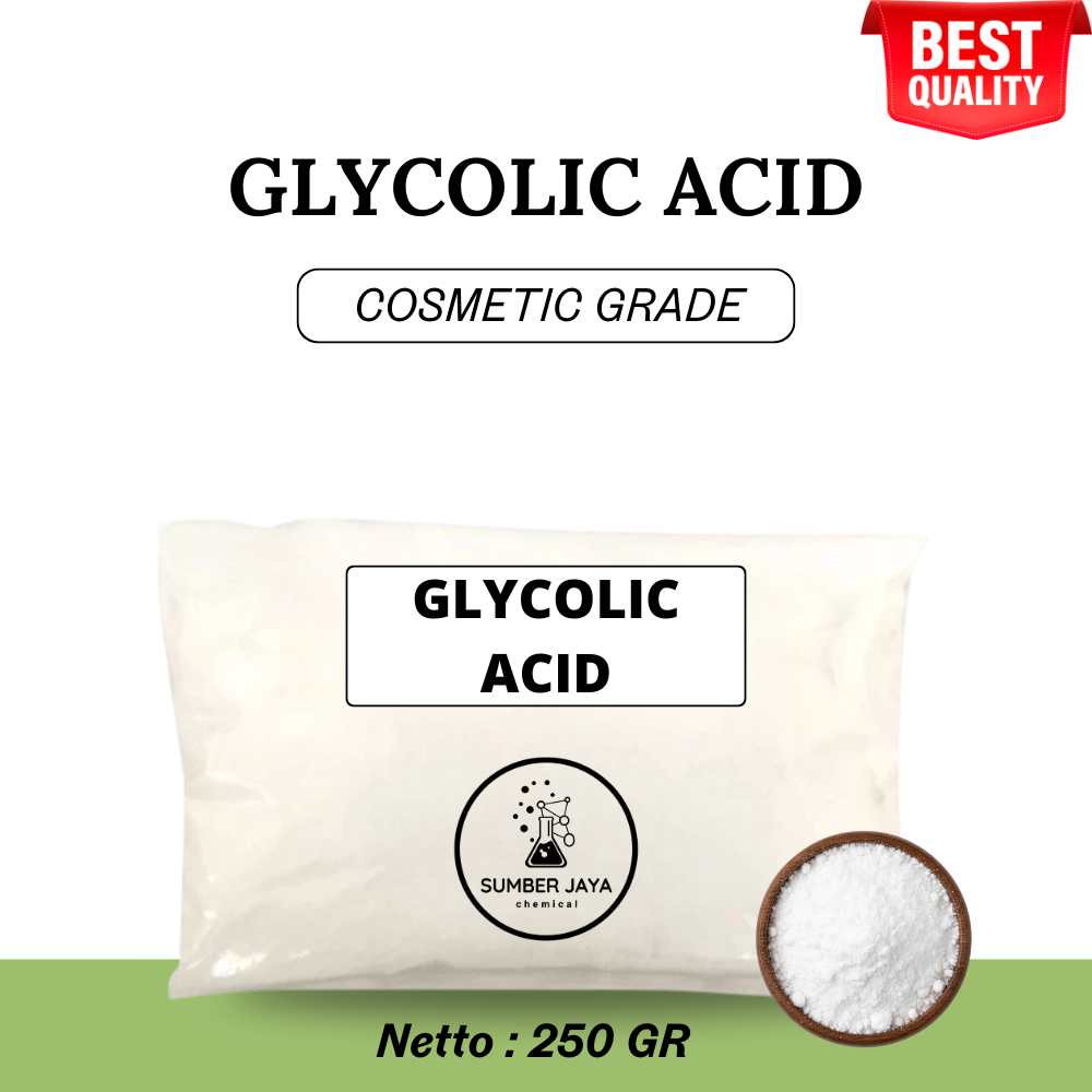 Glycolic Acid / Glycolic Acid Powder/ Glycolic Acid Bubuk / Asam Glikolat/ Face Peeling 250 Gram