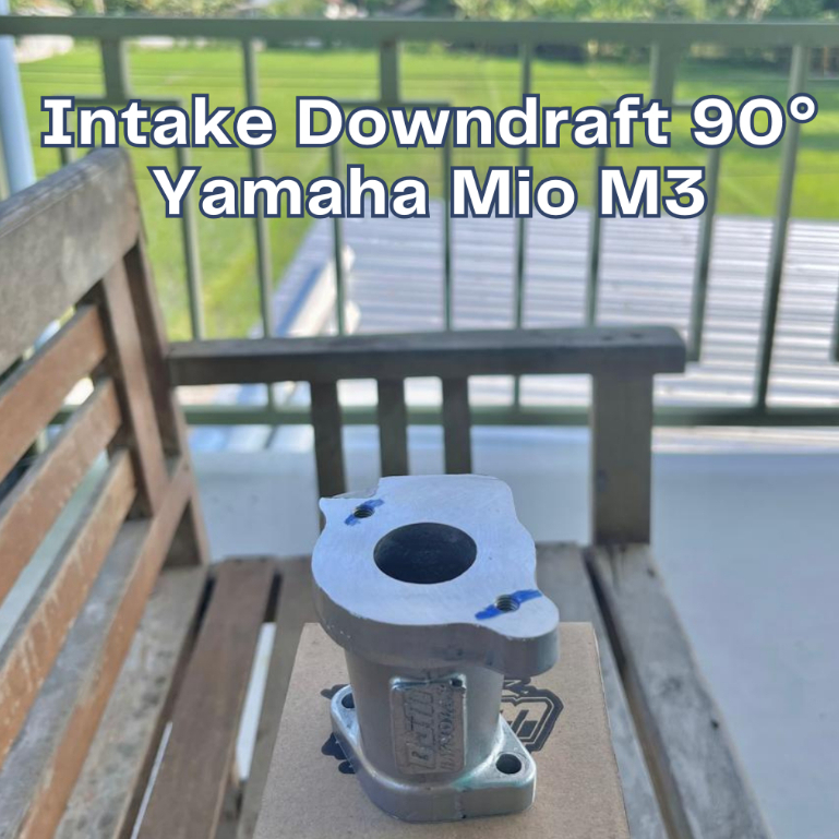 Intake Downdraft 90° Yamaha Mio M3 By BJM DynoLab