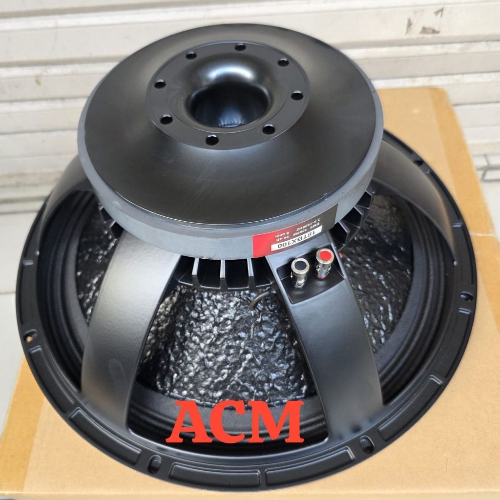 SPEAKER SUBWOOFER B&C 18TBX100 VOICE COIL 4 INCH DAUN SPEAKER COATING