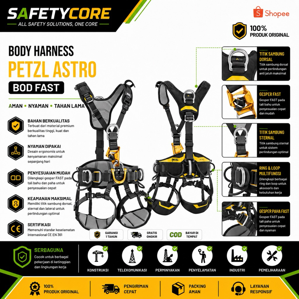 Full Body Harness Petzl Astro Bod / Body Harness Petzl Astro Bod