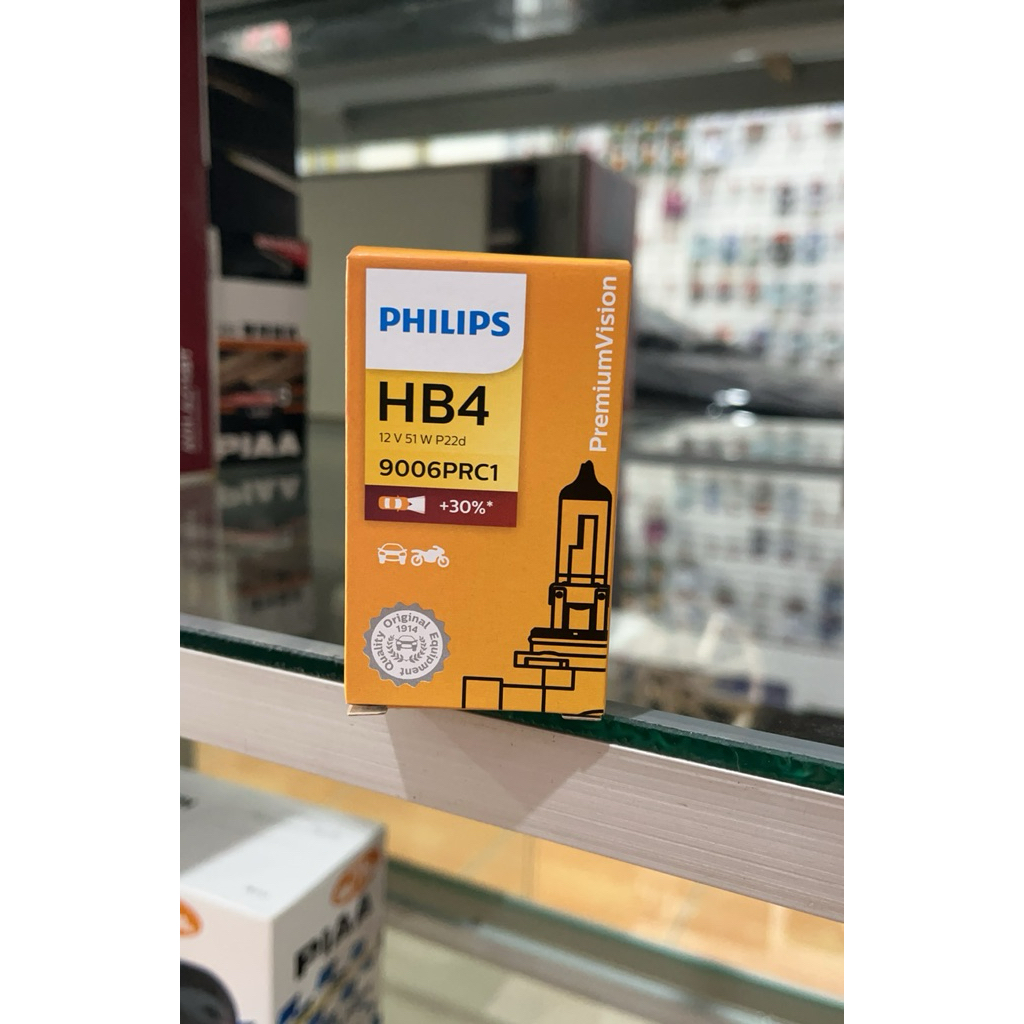 Bola Lampu Mobil Halogen Standard PHILIPS HB4 9006 12V 12 Volt 55W 55 Watt