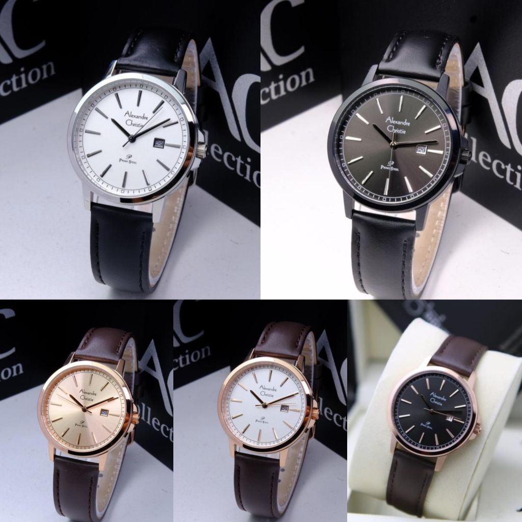 JAM TANGAN WANITA KULIT ALEXANDRE CHRISTIE AC 1014 AC1014 ORIGINAL GARANSI RESMI 1TAHUN