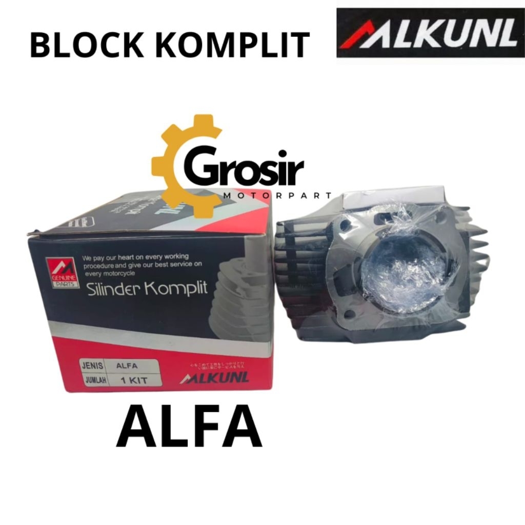 (Mlkunl) Alfa Cylinder Block Blok Yamaha Alfa