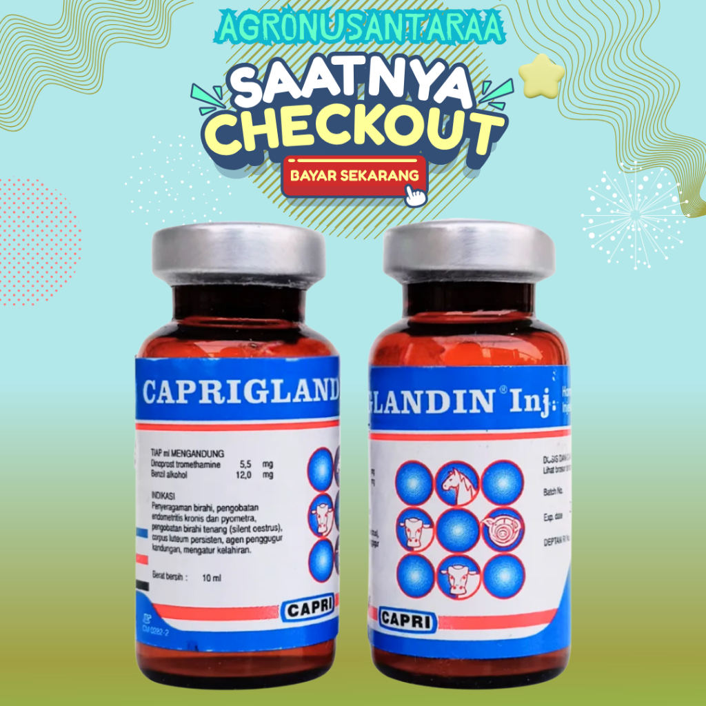 CAPRIGLANDIN INJ 10 ML - Hormon Sinkronisasi Estrus Hewan Ternak.