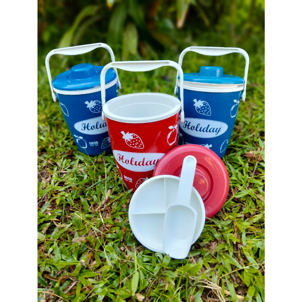 Rice Bucket Mini 2.5 Liter Rantang Holiday Termos Nasi Thermos Es Tempat Nasi Rantang Makanan
