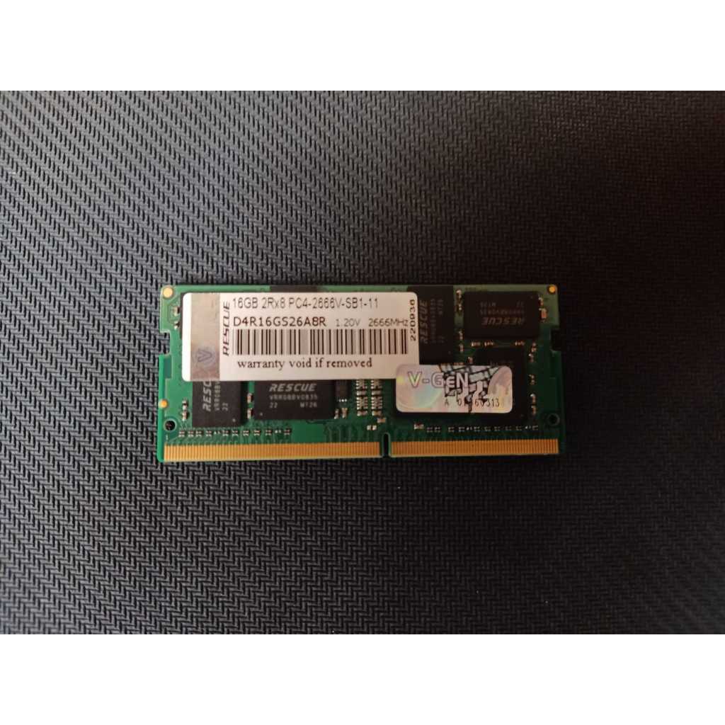 RAM Laptop DDR4 V-Gen Rescue 16Gb 2666 Second