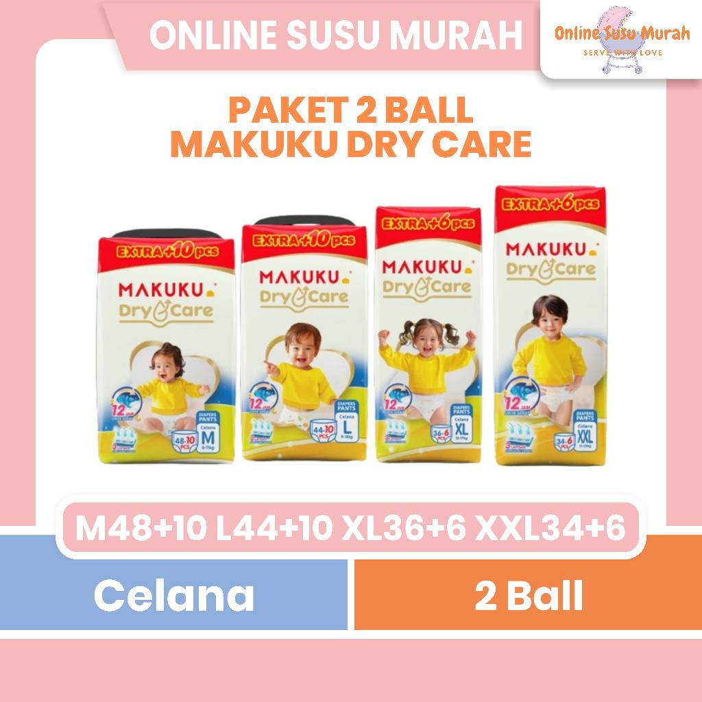 MAKUKU DRYCARE PAKET 2 BALL TAPE NBS 54 PANTS M 48 +10 L 44 +10 XL 36 +6 XXL 34 +6 DRY CARE PPKS