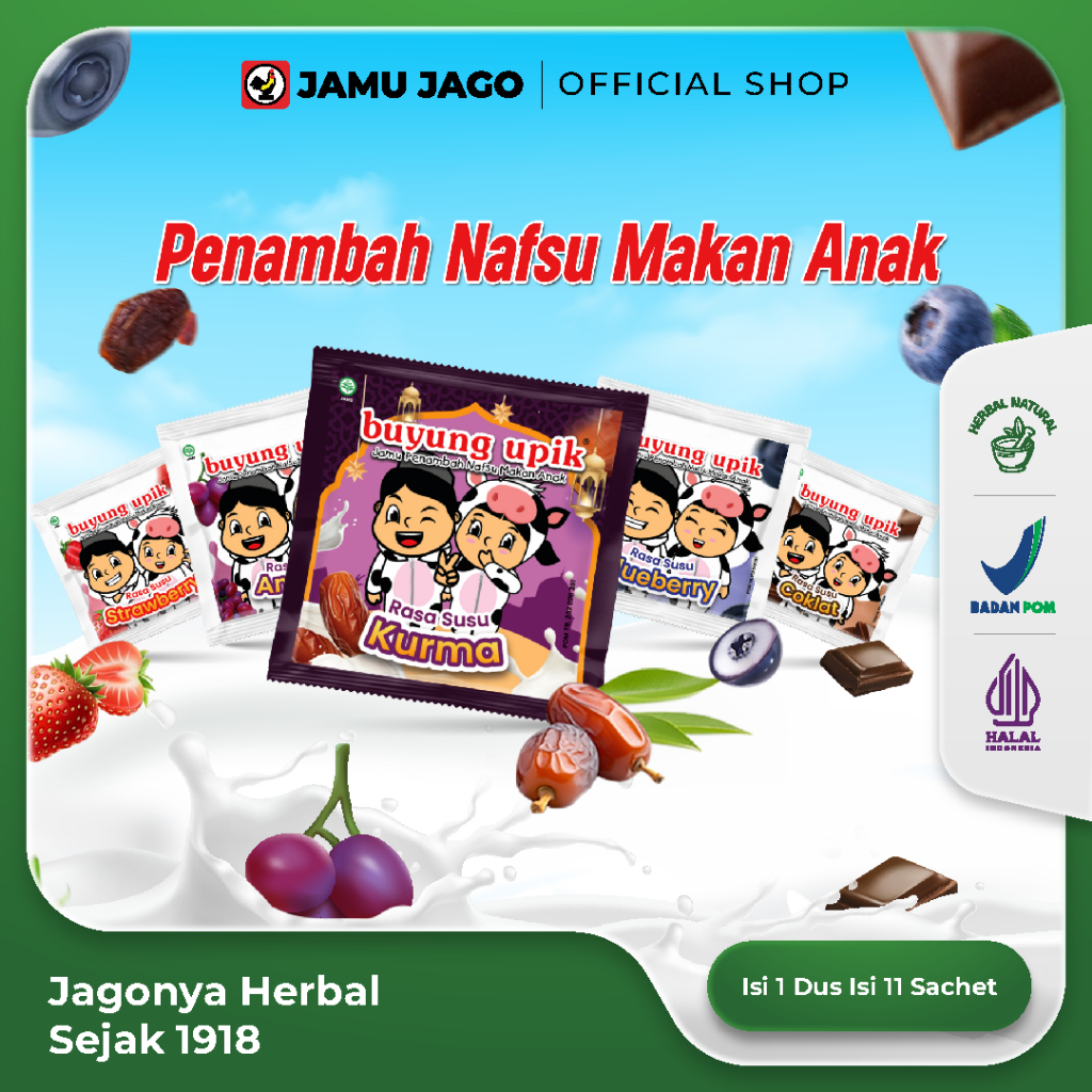 Buyung Upik Jamu Herbal Seri Susu Membantu Meningkatkan Nafsu Makan Anak Memelihara Kesehatan dan Se
