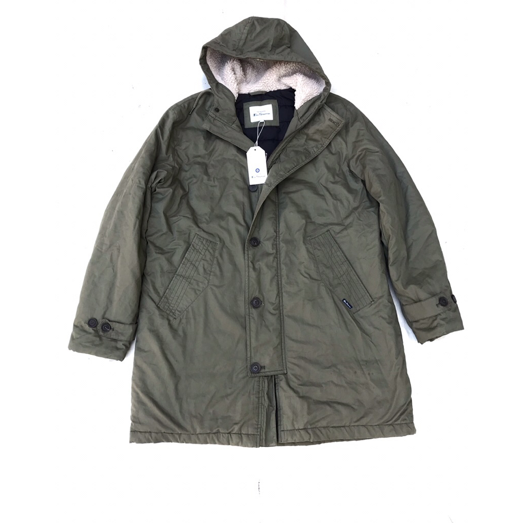 Ben Sherman Green M51 Parka jacket Green Hemp Military Hemp Parka Jacket versatile Hemp Green  Bnwt 