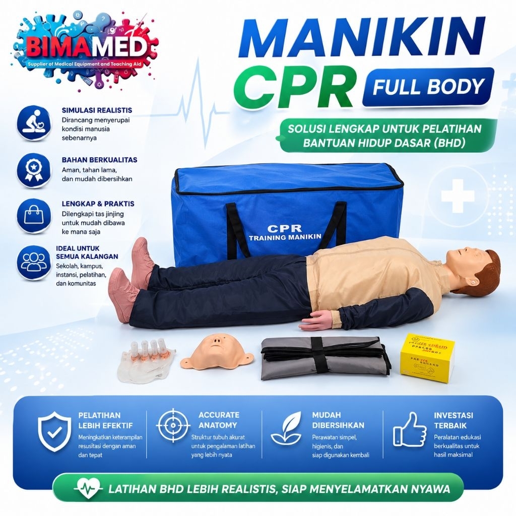 Phantom Manikin CPR Trainer Full Body / Manikin Cpr Full Body Import