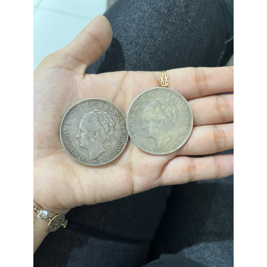 Koin perak Kuno Belanda Asli ( Hrga per1 koin 900.000)