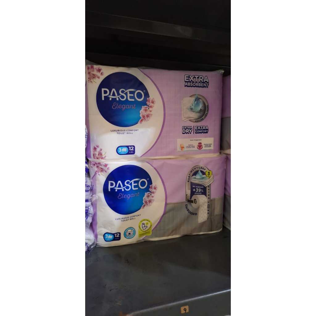 Tisu Paseo Toilet Roll 3 ply | Paseo Toilet Roll isi 12