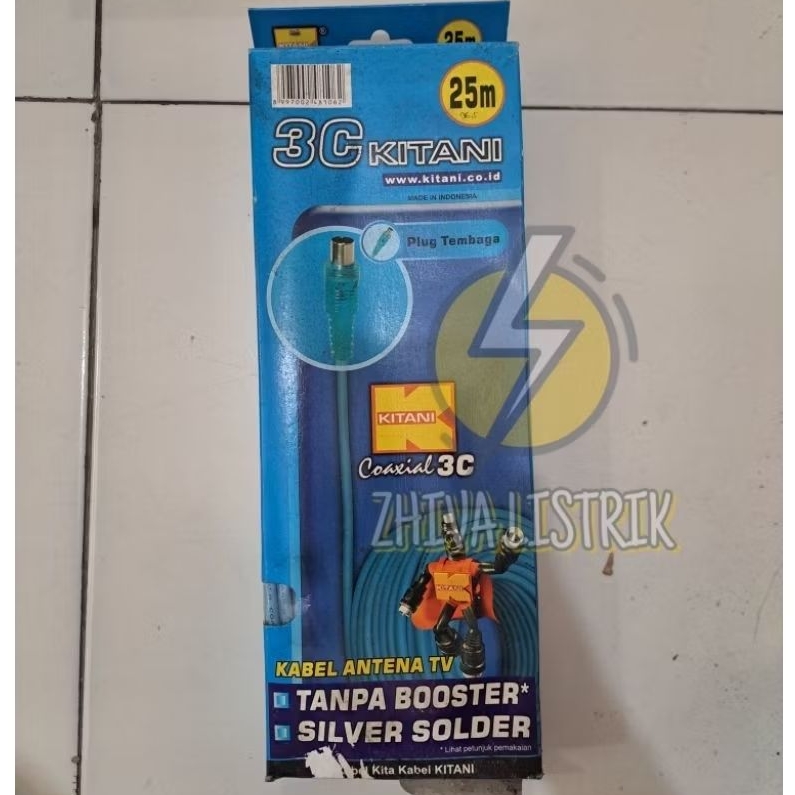 KABEL KITANI COAXIAL 3C 25 Meter Tembaga