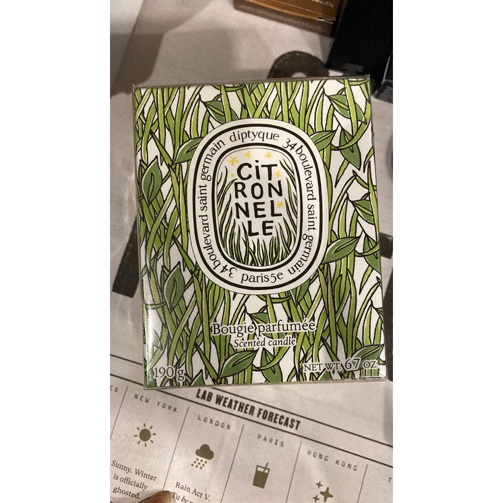 diptyque paris citronelle candle 190g
