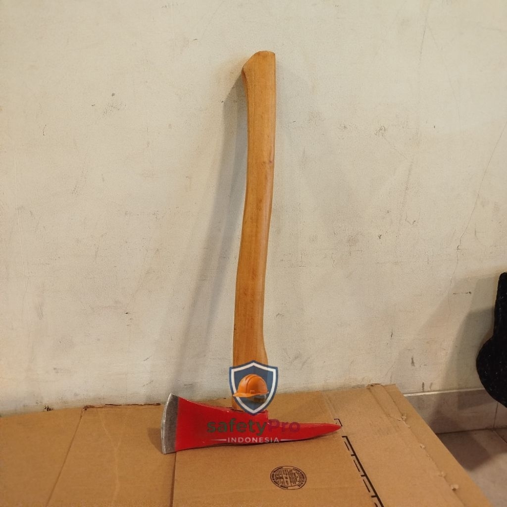 Safety Kapak Damkar/Fire Axe 60cm Wood Handle - Kapak Damkar Kuat Dan Tebal ORIGINAL 100%