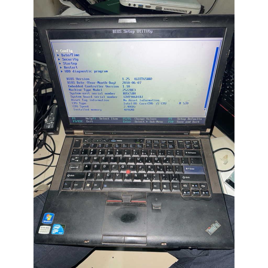 lenovo T410 core i5 gen 1 mainbord normal garansi