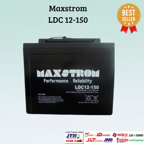 aki vrla maxstrom LDC 12V 150AH aki mobil golf