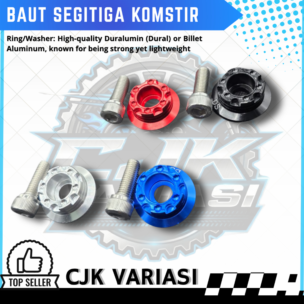 Baut Komstir Baut Segitiga Rx-King Ninja Rr Ninja Ss Variasi Cnc Anti Karat Termasuk Baut C1727