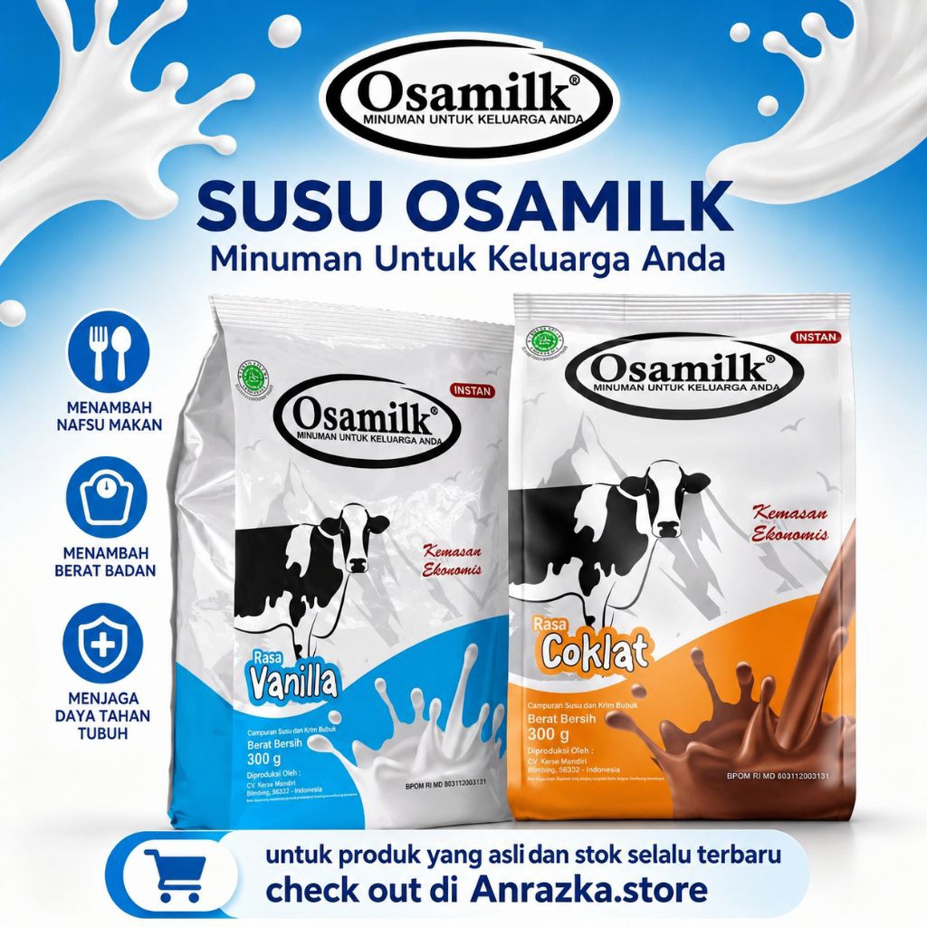 susu osamilk - susu gemuk osamilk - susu bubuk osamilk - susu rasa es krim