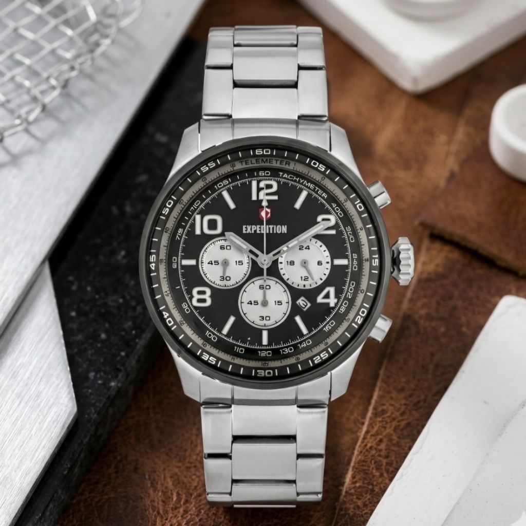 EXPEDITION 6728  SILVER DASAR HITAM PUTIH original
