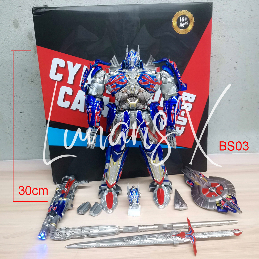 BS-03 Transformers BS03 Cybertron Cavaliers Challenger Optimus Prime Transformation Robot Action Fig