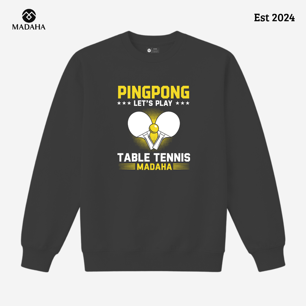 Madaha Sweater Crewneck Pingpong Small Ball Big Skill