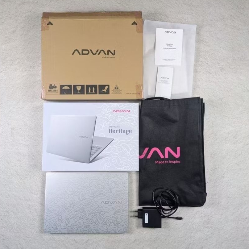 Advan Workplus Heritage Batik Ryzen 5 7535HS 16/512GB Masih Garansi Fullset Second Bekas