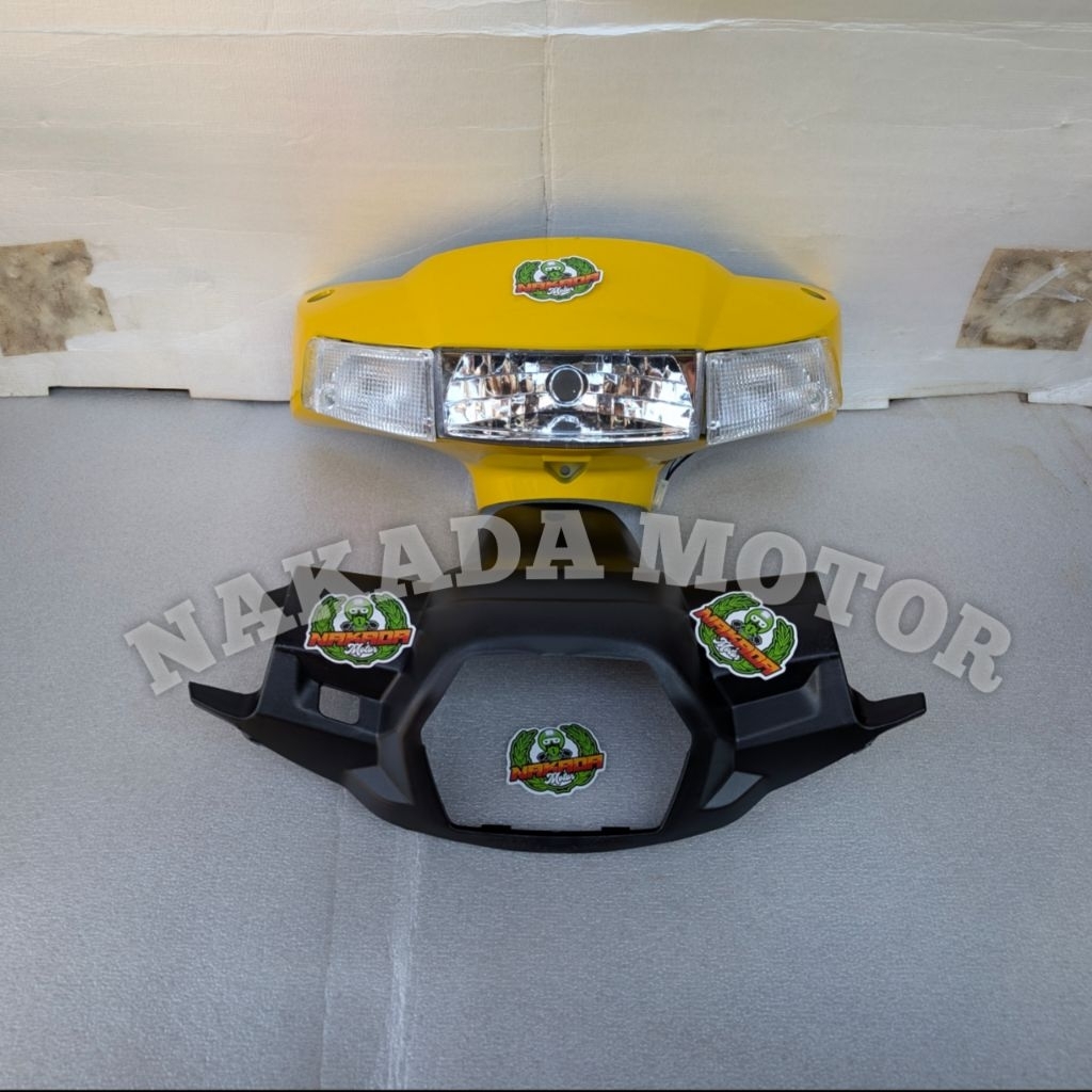 BATOK TOTOK DEPAN BELAKANG SET LAMPU SUZUKI TORNADO SHOGUN LAMA/SHOGUN KEBO WARNA KUNING/Cover Lampu