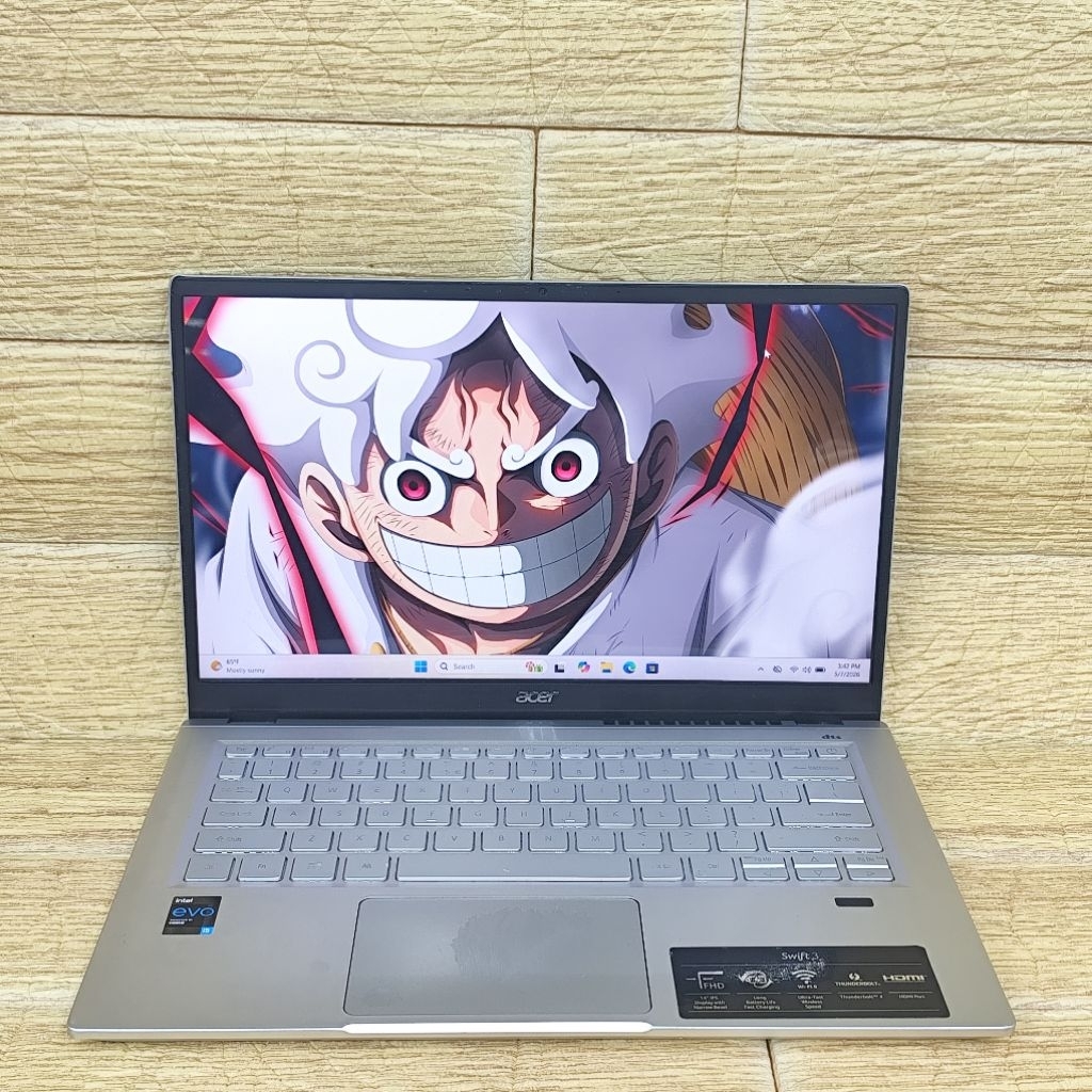 Laptop 2nd Acer Swift 3 SF314-511 Core I5-1135G7 RAM 16GB SSD 512GB FHD IPS