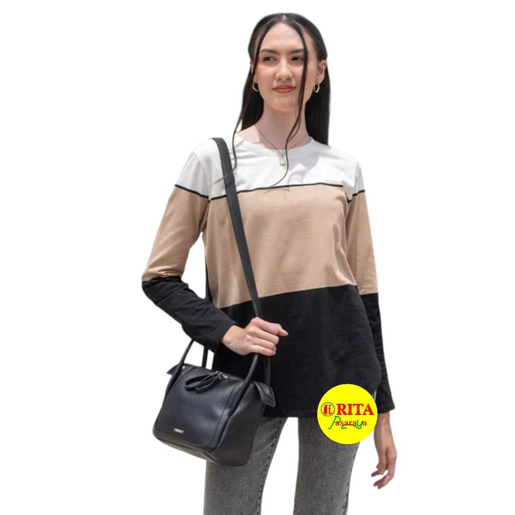 C2 Kaos Lengan Panjang Saqila Knitt Wanita / Kaos Lengan Panjang Wanita