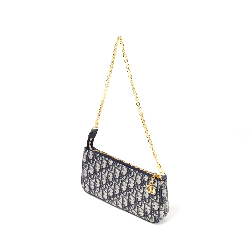 Tas CD MONTAIGNE 30 OBLIQUE BEIGE CHAIN SHOULDER BAG 100% ORIGINAL
