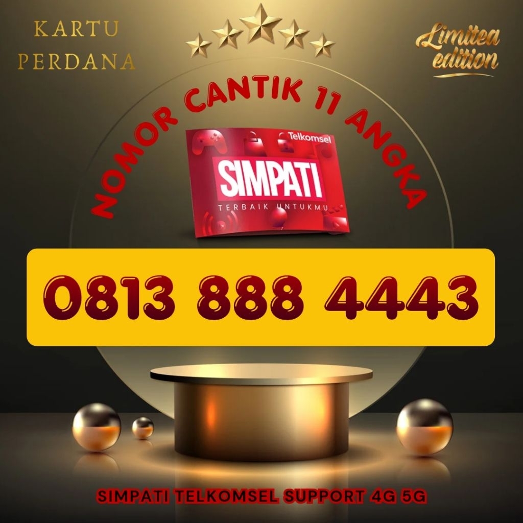 NEW Simpati Nomor Cantik Simpati 11digit 11angka 4G 5G Telkomsel Simpati 3G 4G 5G Kartu Perdana Telk