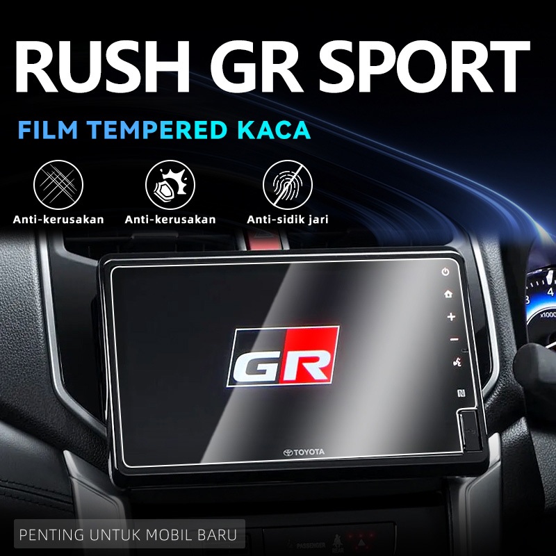 Rush GR Sport 2023 7 Inch Tempered Glass Pelindung Layar Navigasi Anti Gores Anti Debu Aksesoris Mod