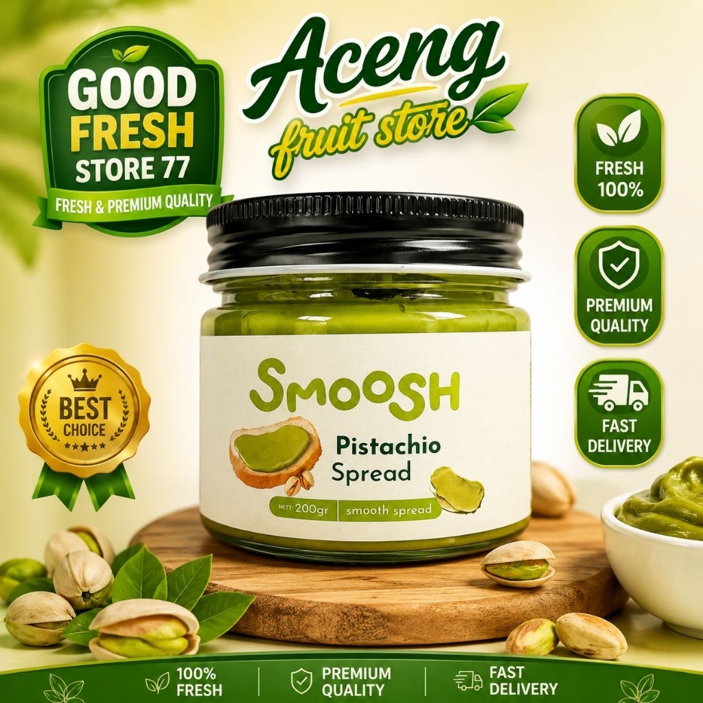 selai smoosh pistachio spread smooth 200 gram